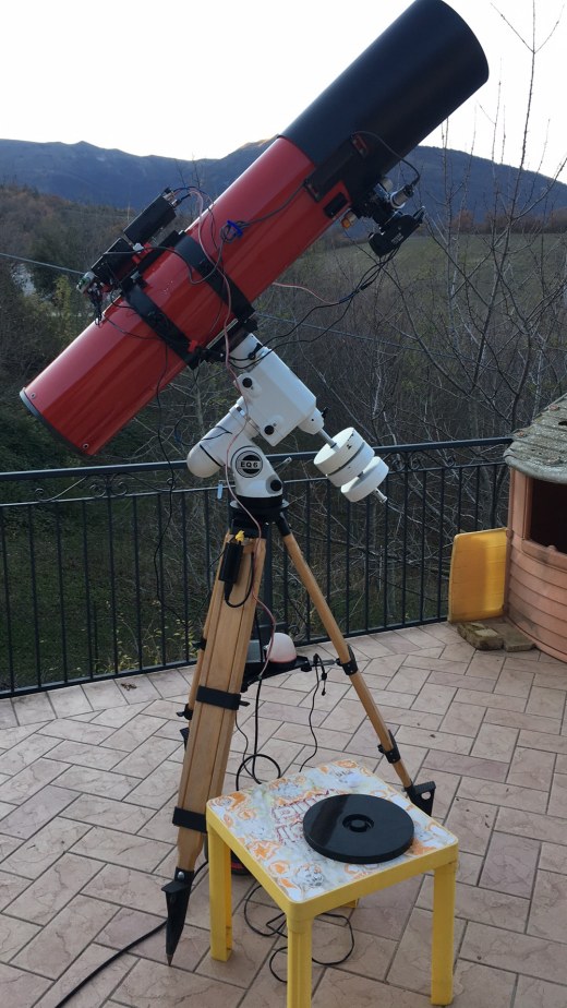 Setup Geoptik Formula 20 f/6 (200/1200) - Fausto Giacometti primary mirror - EQ6
